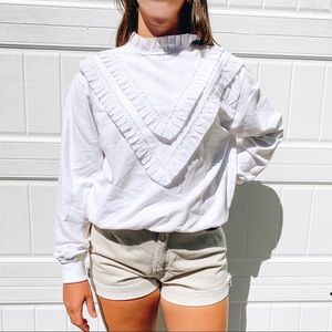 White victorian crewneck